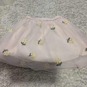 Zara Tulle Skirt with Yellow Floral Details